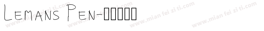 Lemans Pen字体转换